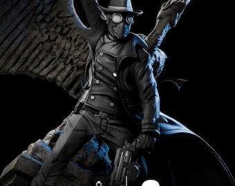 Spider Man Noir | Fan Art Resin Figure | Unpainted or Painted | Made to Order