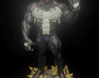 Venom / Figura de resina de fan art / Sin pintar o pintada / Hecha a pedido