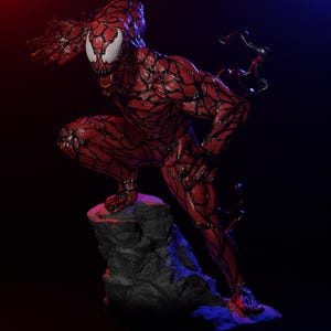 Carnage Figure (Fan-Art) | Gift idea, unpainted, collectible | 8k Print