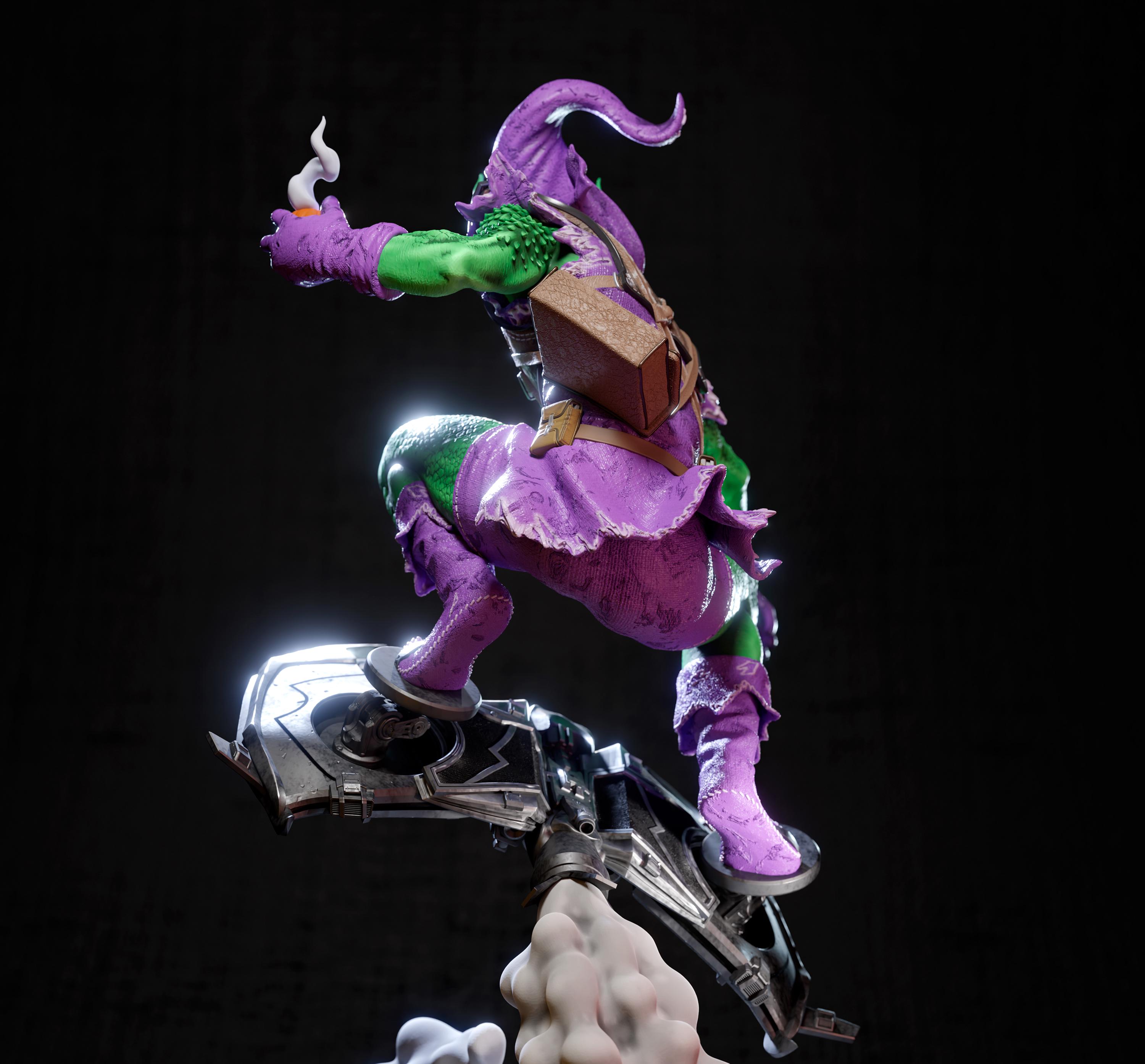 Green Goblin Figure (fan-art) | Gift Idea, Unpainted, Collectible