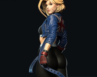 Cammy White SF6 (Fan-Art) | Street Fighter | Gift idea, unpainted, collectible | 12k Print