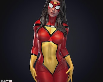 Spider-Woman | Fan Art Resin Figure | Unpainted or Painted | Made to Order