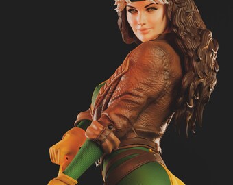 Rogue from X-men (Fan-Art) | Gift idea, unpainted, collectible | 12k Print