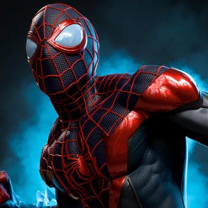 Spider-Man Miles Morales Figure (Fan-Art) | Gift idea, unpainted, collectible | 12k Print