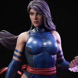 Psylocke figure (Fan-Art) | Gift idea, unpainted, collectible | 12k Print