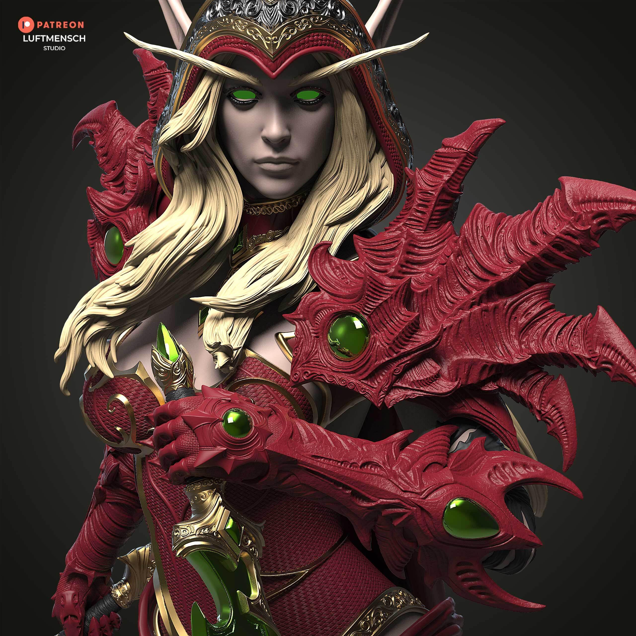 Valeera Sanguinar Figure (fan-art) | Gift Idea, Unpainted, Collectible