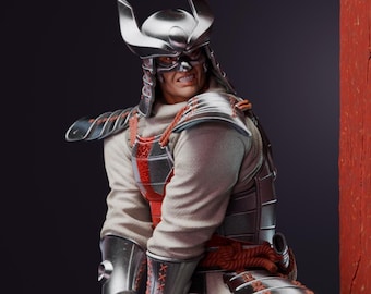 Silver Samurai | Fan Art Resin Figure | Unpainted or Painted | Made to Order