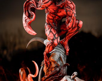 Carnage | Fan Art Resin Figure | Unpainted or Painted | Made to Order