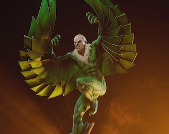 Figura di Vulture (Fan-Art) / Idea regalo, non dipinta, da collezione / Stampa 8k