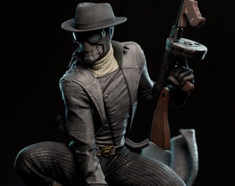 Spider Man Noir Figure (Fan-Art) | Gift idea, unpainted, collectible | 8k Print