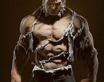 Old Man Logan | Fan Art Resin Figure | Unpainted or Painted | Made to Order
