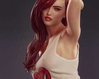 Mary Jane (Fan-Art) | Gift idea, unpainted, collectible | 8k Print