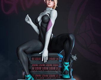 Spider Gwen (Fan-Art) | Gift idea, unpainted, collectible | 8k Print