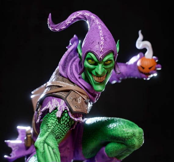 Green Goblin Figure (fan-art) | Gift Idea, Unpainted, Collectible