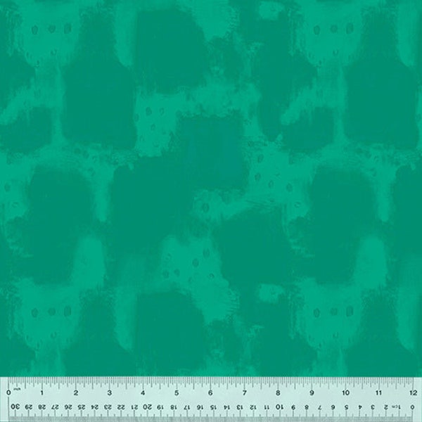 Bright World by Sharon Virtue for Windham Fabrics - NEBULA - BRIGHT TEAL