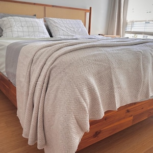 Handmade Cashmere Throw Blanket – 100% Himalayan Cashmere, King Size Cozy Sofa or Bed Throw, Luxury Home Decor, Ethically Made in Nepal