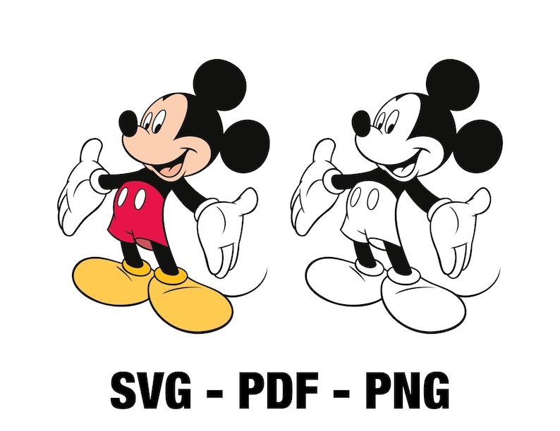 Mickey Mouse SVG Cut File