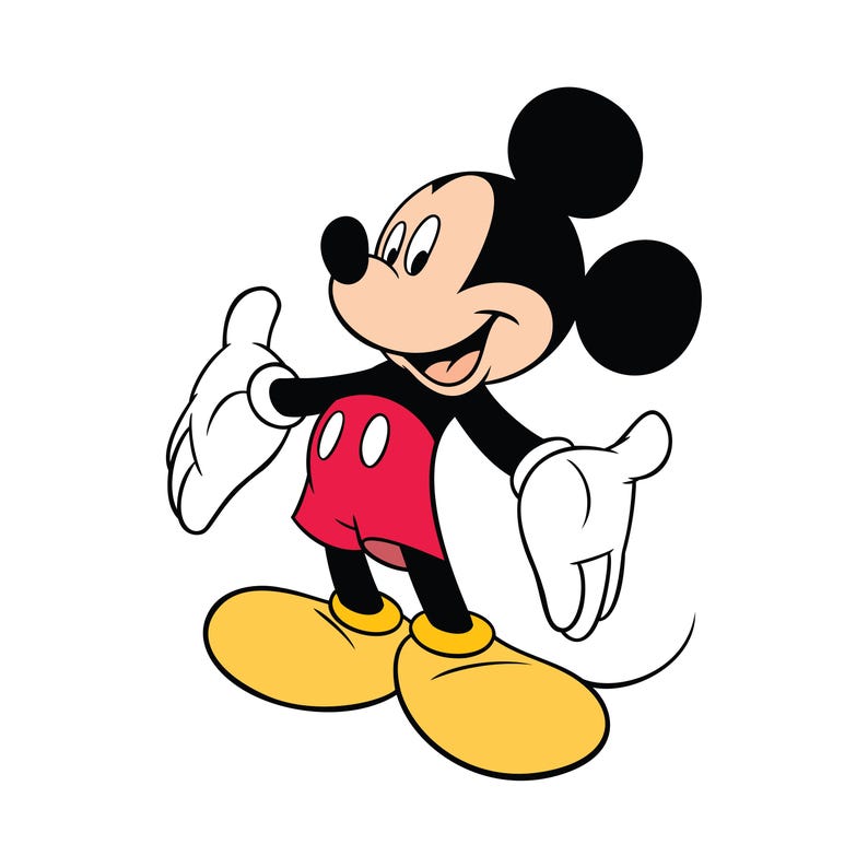 Mickey Mouse SVG Cut File color