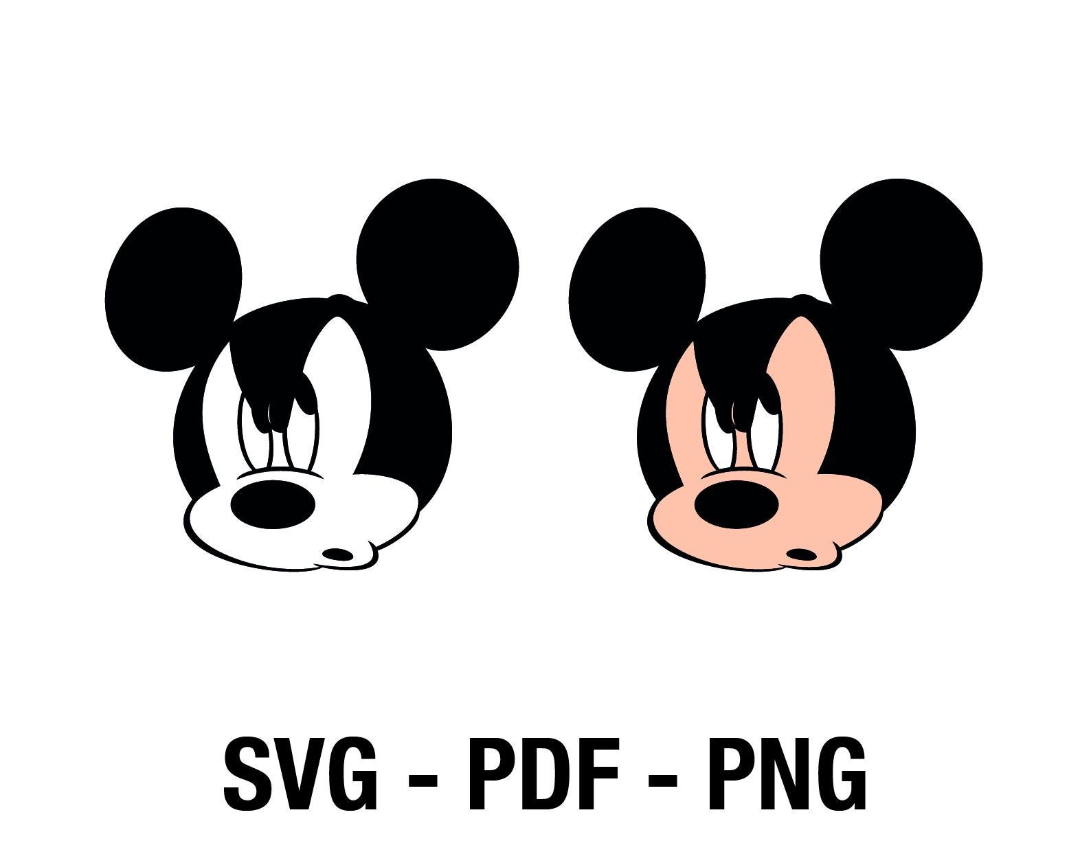 Mickey Mouse SVG, PNG, PDF, Download File for vinyl decal, cut files, cricut, silhouette, scrap booking, card making, clipart