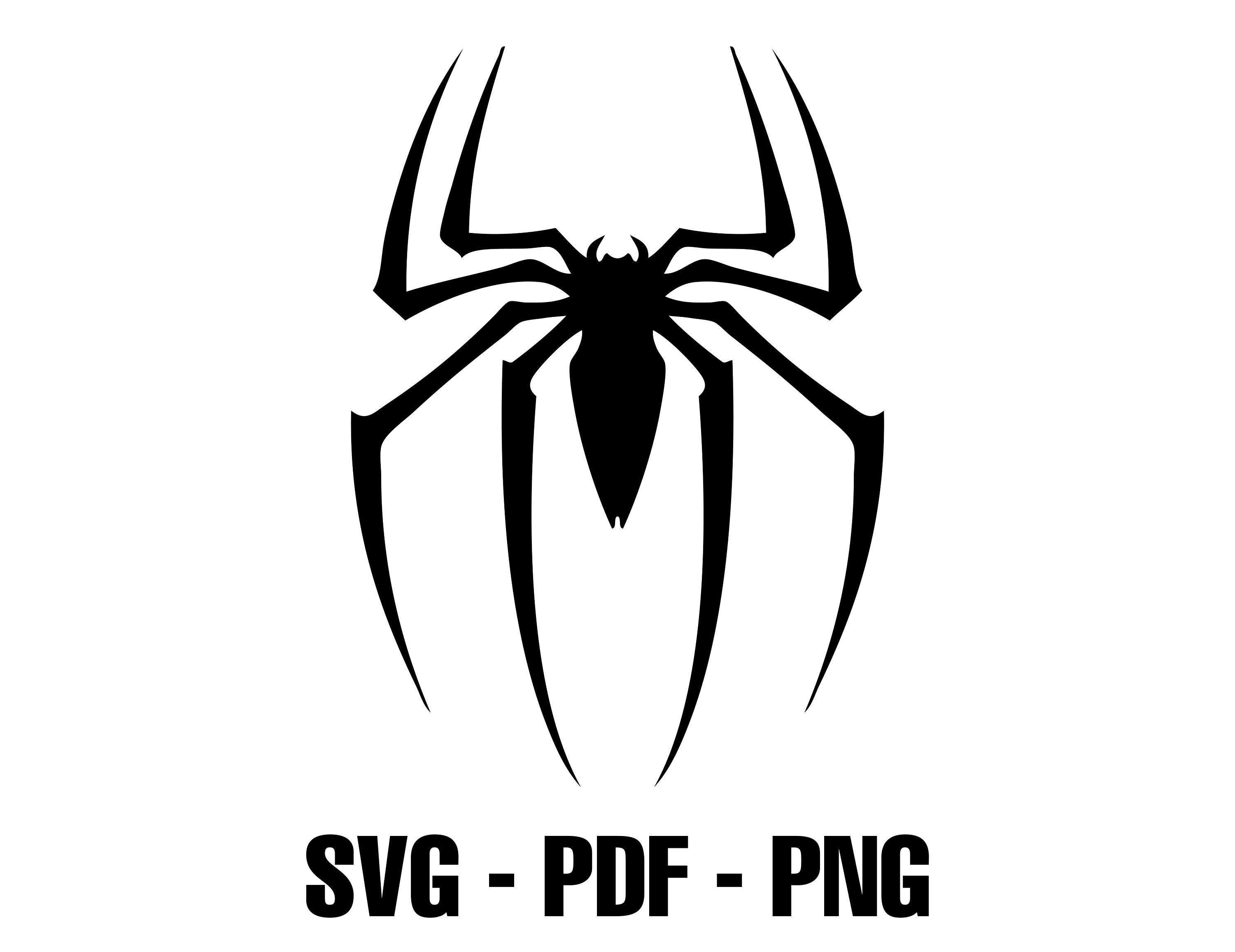 Spiderman Logo, Spider SVG, PNG, PDF, Download File for Vinyl Decal