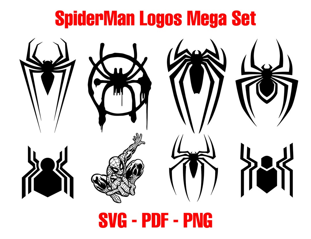 Spiderman Logos, Miles Morales, SVG, PNG, PDF, Download File for Vinyl
