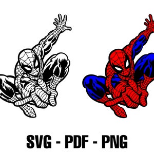 Spiderman SVG, PNG, PDF, Download File for vinyl decal, cut files, cricut, silhouette, scrapbooking, card making, clipart