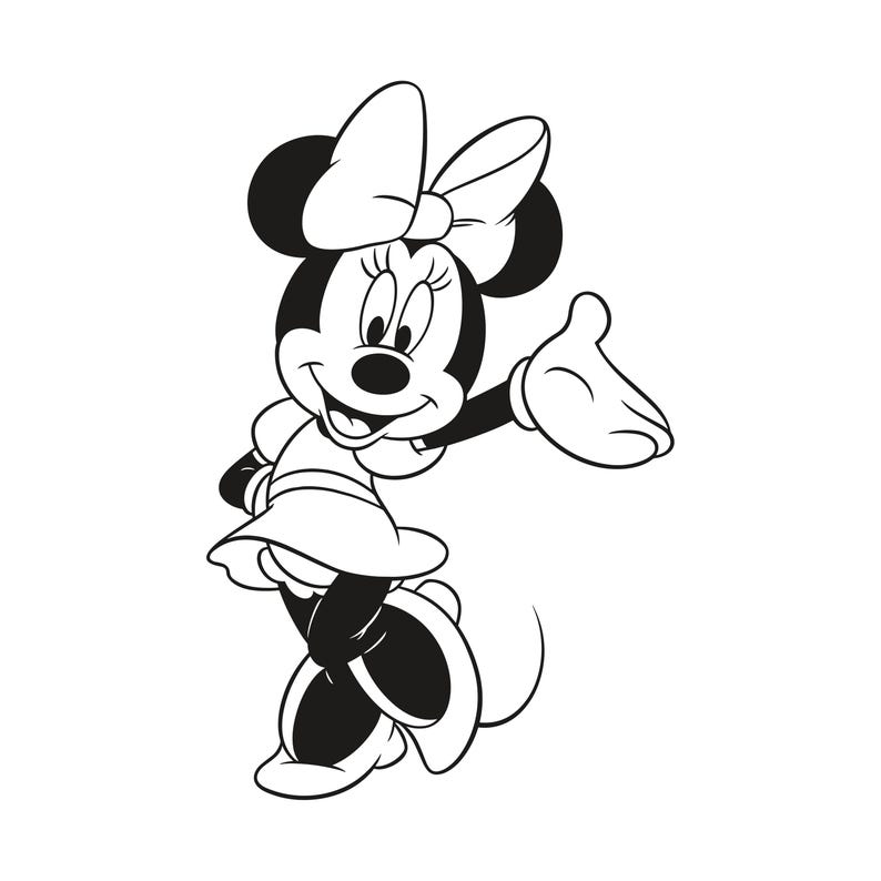 Minnie Mouse outline