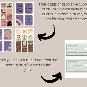 Imprimíveis para Vision Board | Kit de quadro de visão | Afirmações para impressão | Kit de quadro de visão para impressão | 2023 | Palavras do quadro de visão