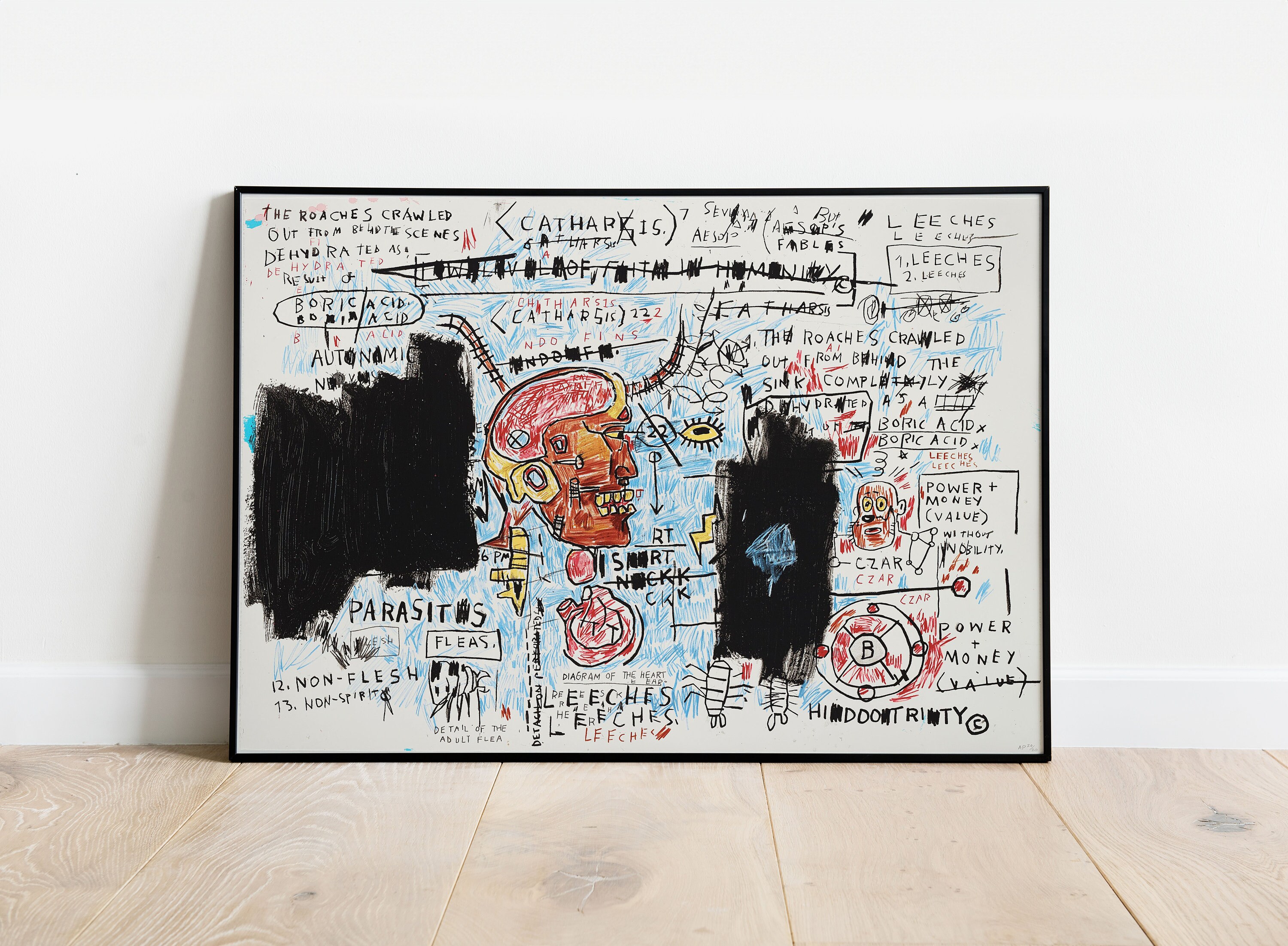 Painting Jean-Michel Basquiat by G.C.Popartist | Carré d'artistes