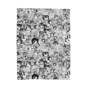 Velveteen Plush Ahegao Blanket