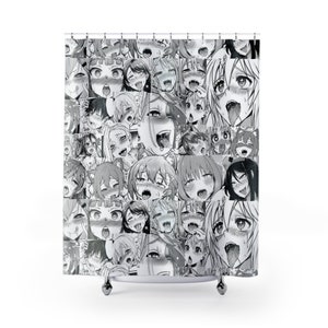 Ahegao Shower Curtains