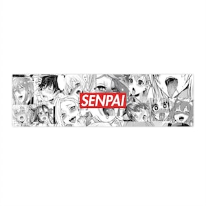 Ahegao Senpai Bumper Sticker