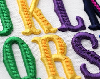 3D Fishtail Puffy Foam Machine Embroidery Font 4 sizes BX included
