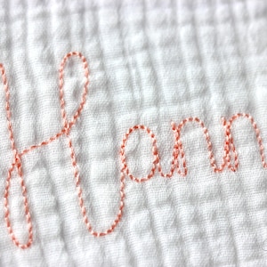 Bean Script Font Machine Embroidery  Handwritten Alphabet 6 sizes:  0.75&quot;, 1&quot;, 1.25&quot;, 1.5&quot;, 2&quot;, 2.5&quot;
