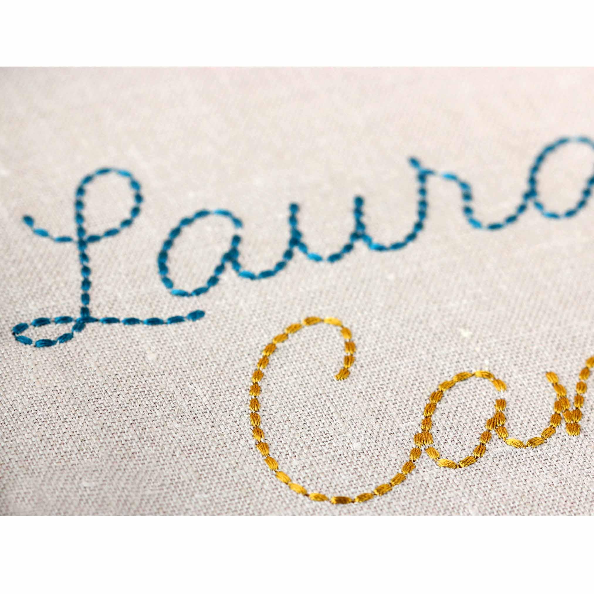 Hand Stitch Effect Script Font Machine Embroidery Designs 6 Sizes: 0.7 ...