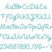 Chain Script Font Machine Embroidery Handwritten Alphabet 5 Mini Sizes ...