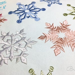 Snowflakes Machine Embroidery Designs Set for Christmas Embroidery Décor