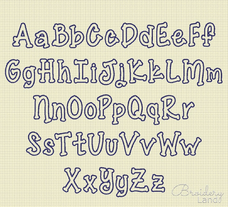 Applique Machine Embroidery Font XXL Large Sizes Alphabet for Etsy