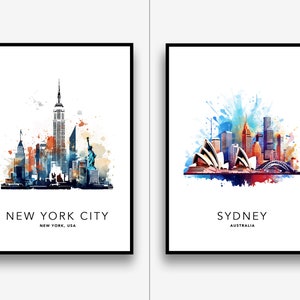 Travel posters, City prints, Wall Art Gifts, Home Decor, Destination Prints, City Photographs, Colourful prints / Frame Not Included image 7