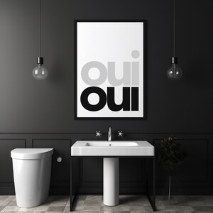 Toilet Bathroom Wall Art Prints Posters Pictures OUI OUI Contemporary ...