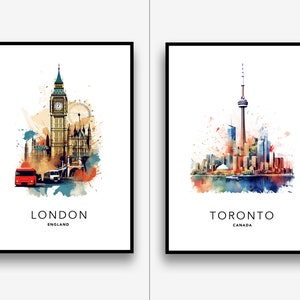 Travel posters, City prints, Wall Art Gifts, Home Decor, Destination Prints, City Photographs, Colourful prints / Frame Not Included image 2