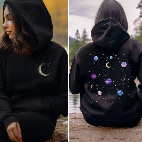 Luna Galaxy Space Women's Hoodie