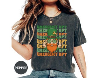Comfort Colors - Emergency DPT St. Patrick's Day Leprechaun Shirt