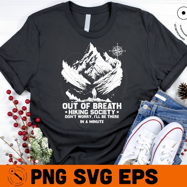 Out of Breath Hiking Society Svg - Etsy