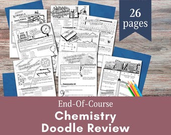 Chemistry End of Course Review | Doodle Notes, Final Exam, High School (PDF)