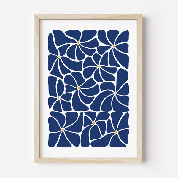 Abstract Floral Art Etsy