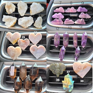 RESTOCKEDCrystal car vent clips, crystal accessories, car accessories (Horizontal clips, vertical by request) PLEASE READ DESCRIPTION