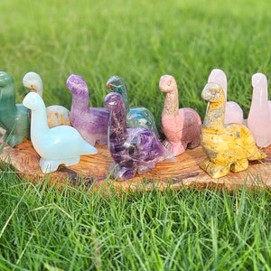 Crystal Dinosaur Carvings