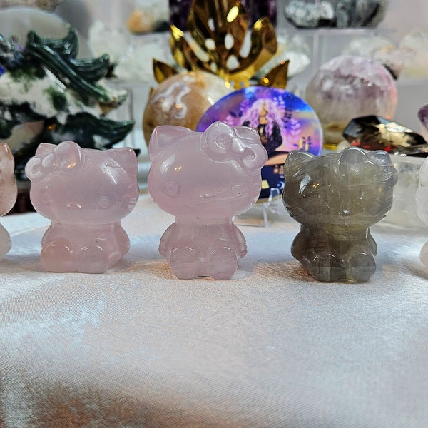 Hellow Kitty Crystals Etsy