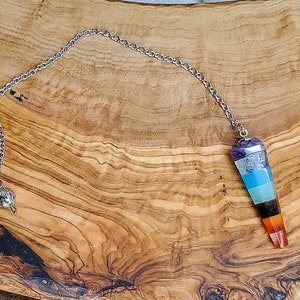 7 Chakra Crystal Pendulum